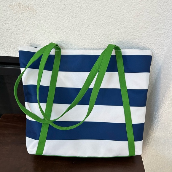 3 for 1 !!! Kate Spade/Clinique Blue Tote Bag with Clinique moisturizer - Picture 4 of 4